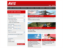 Tablet Screenshot of online.avis.co.za