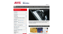 Desktop Screenshot of miles-and-more.avis.de